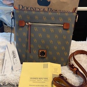 Dooney & Bourke Gray and Brown Mini Bag
